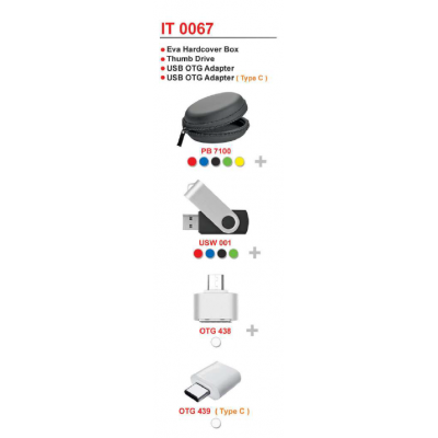 [OEM Gadget Set] Eva Hardcover Box / Thumb Drive / USB OTG Adapter / USB OTG Adapter - IT0067